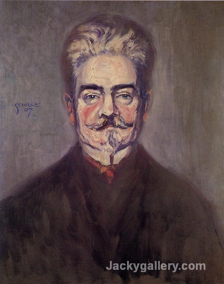 Portrait of Leopold Czihaczek by Egon Schiele paintings reproduction